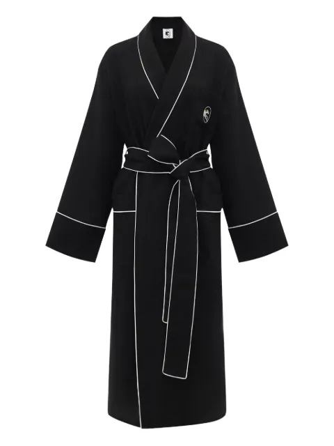Sleeper Paros Linen Unisex Robe in Black
