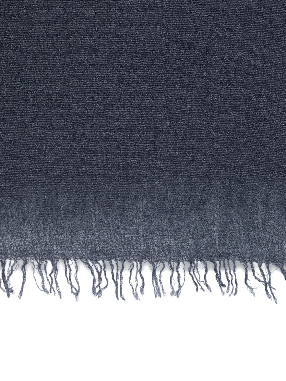 Faliero Sarti New Chris sjaal met franje Blauw