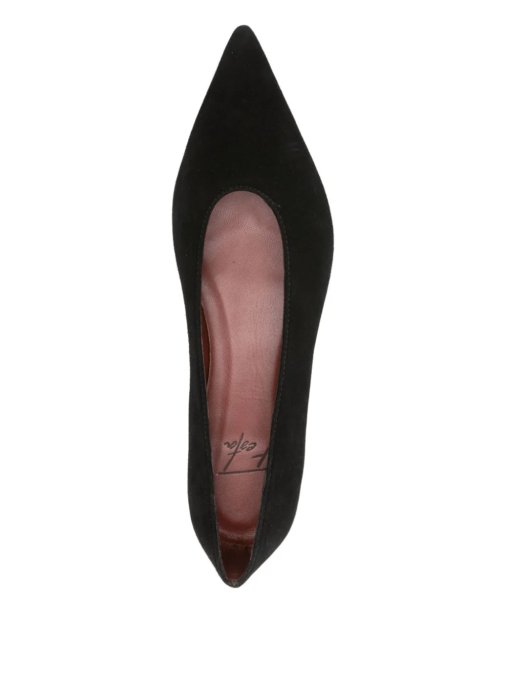 Roberto Festa Pointed-toe Flat Pumps In Black