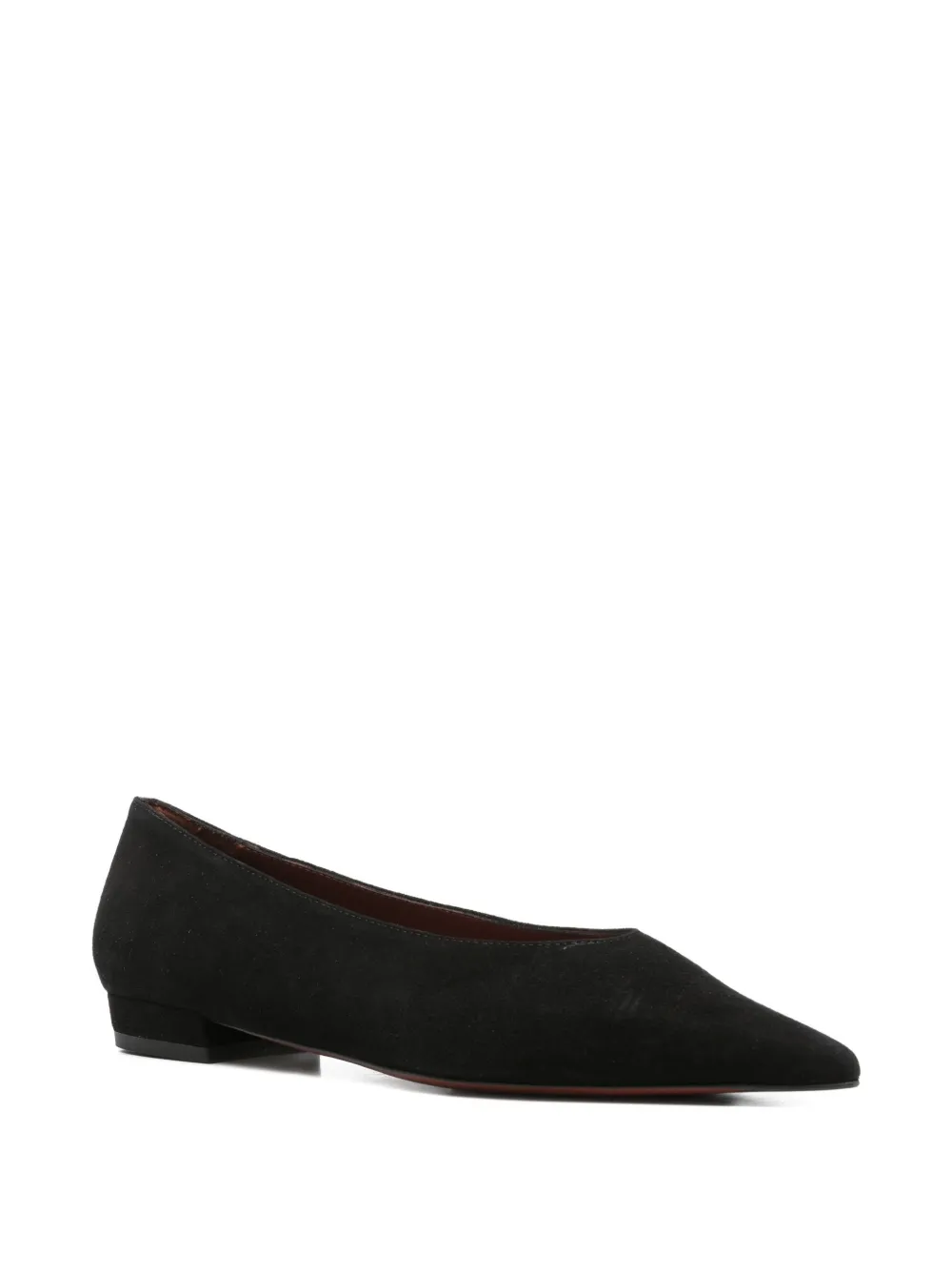 Roberto Festa Pointed-toe Flat Pumps In Black