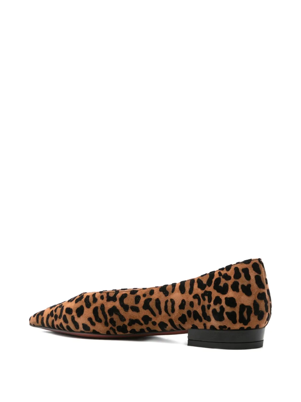 Roberto Festa Pointed Leopard-print Ballet Flats In Multi