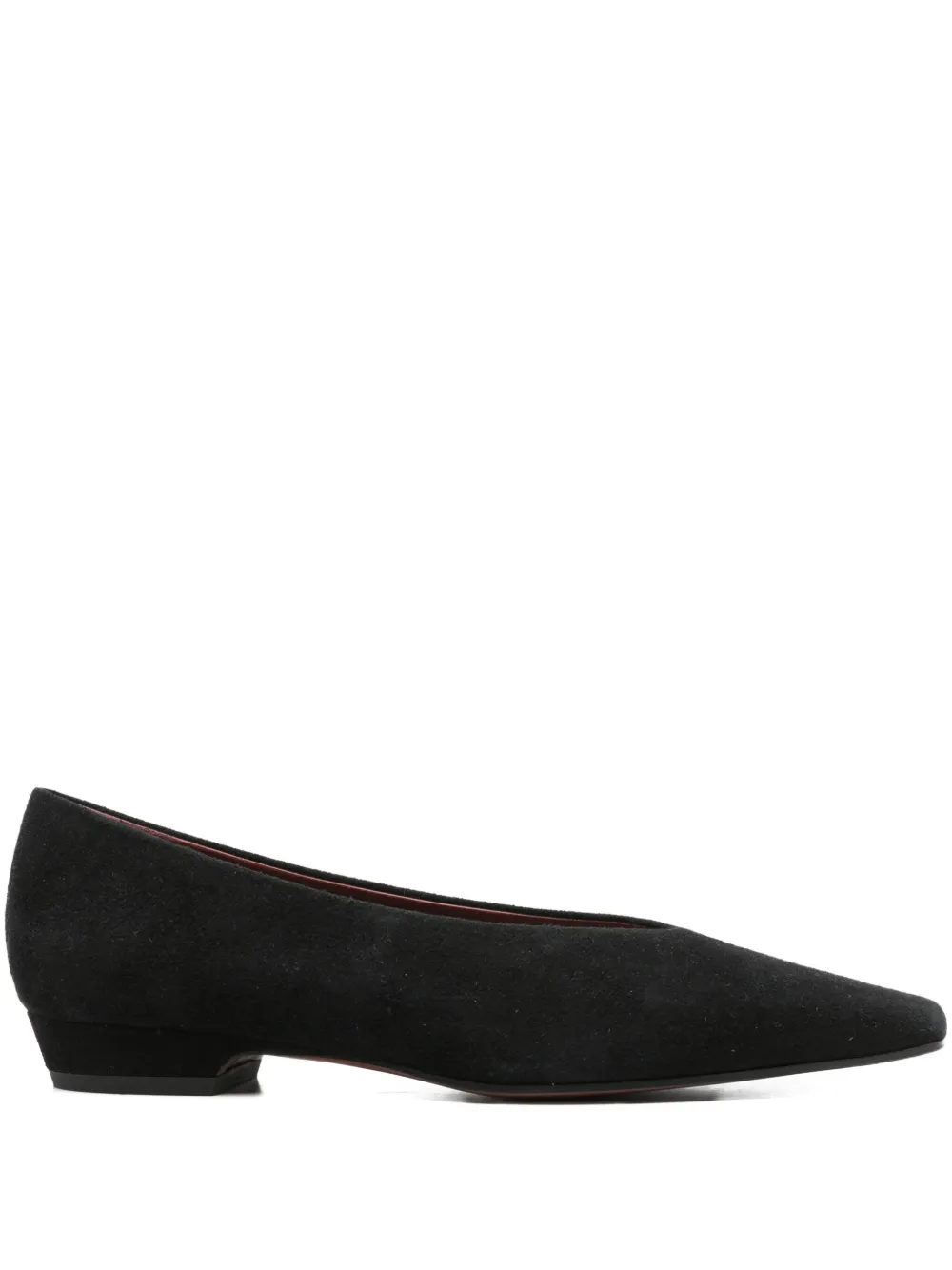 Roberto Festa Pointed-toe Ballet Flats In Black
