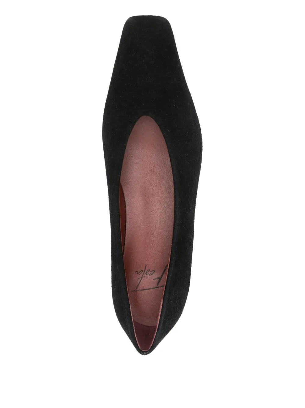 Roberto Festa Pointed-toe Ballet Flats In Black