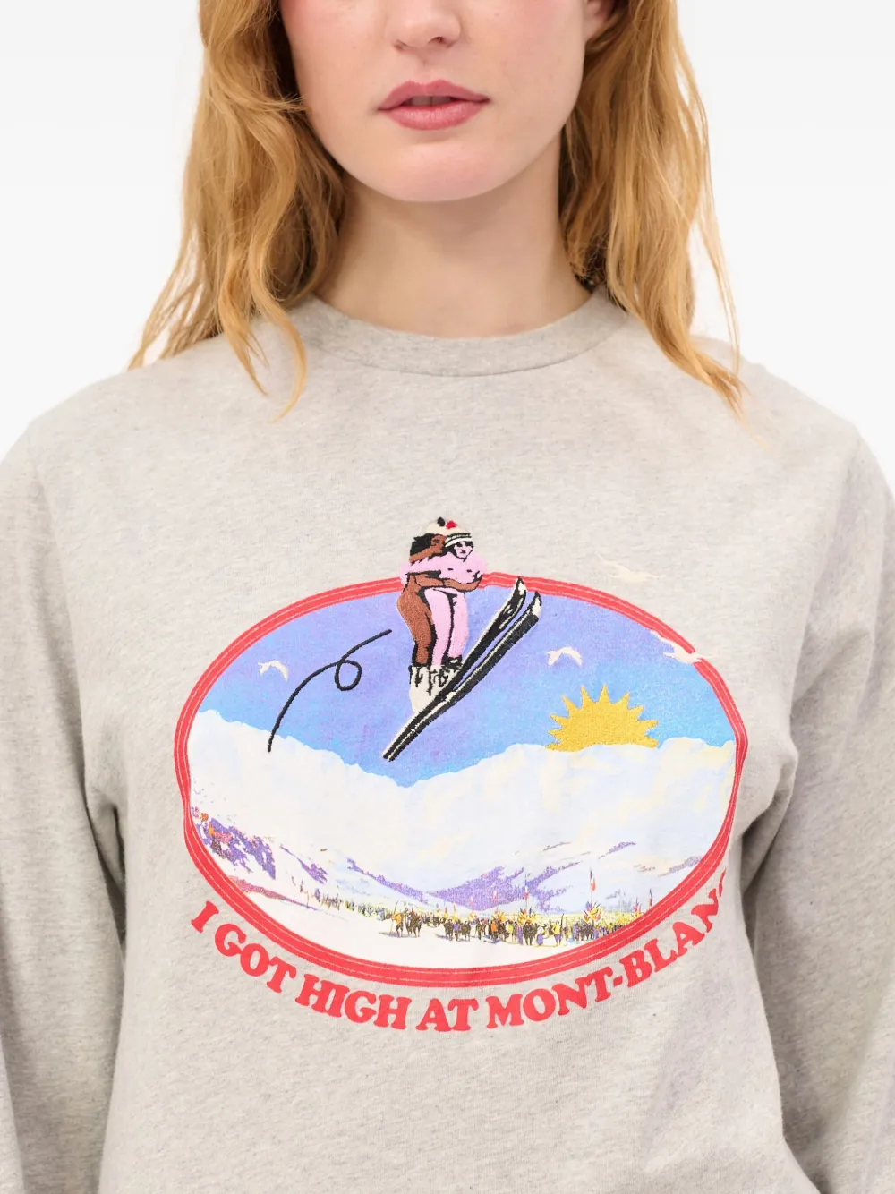 Carne Bollente Long-sleeve Graphic T-shirt In Animal Print