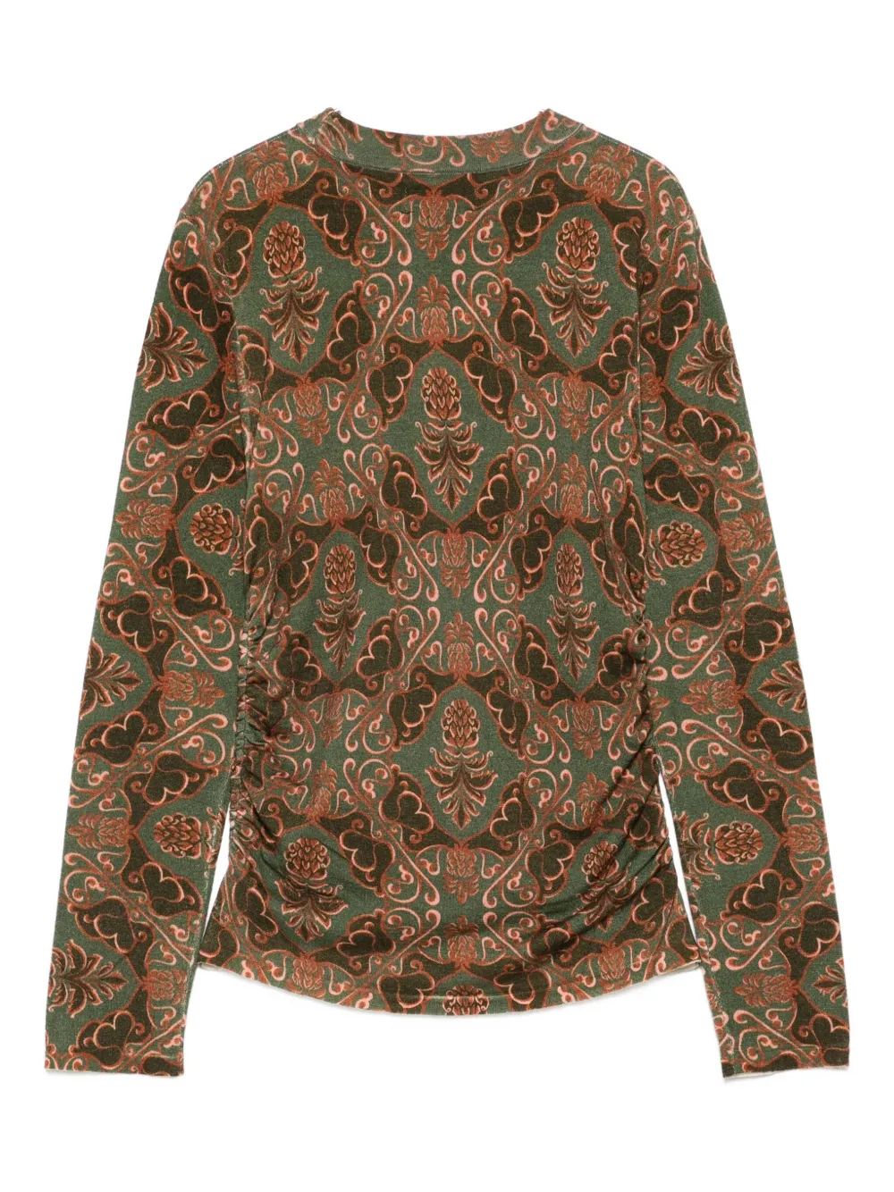 Barbour X Farm Rio Luana Sweater In Green