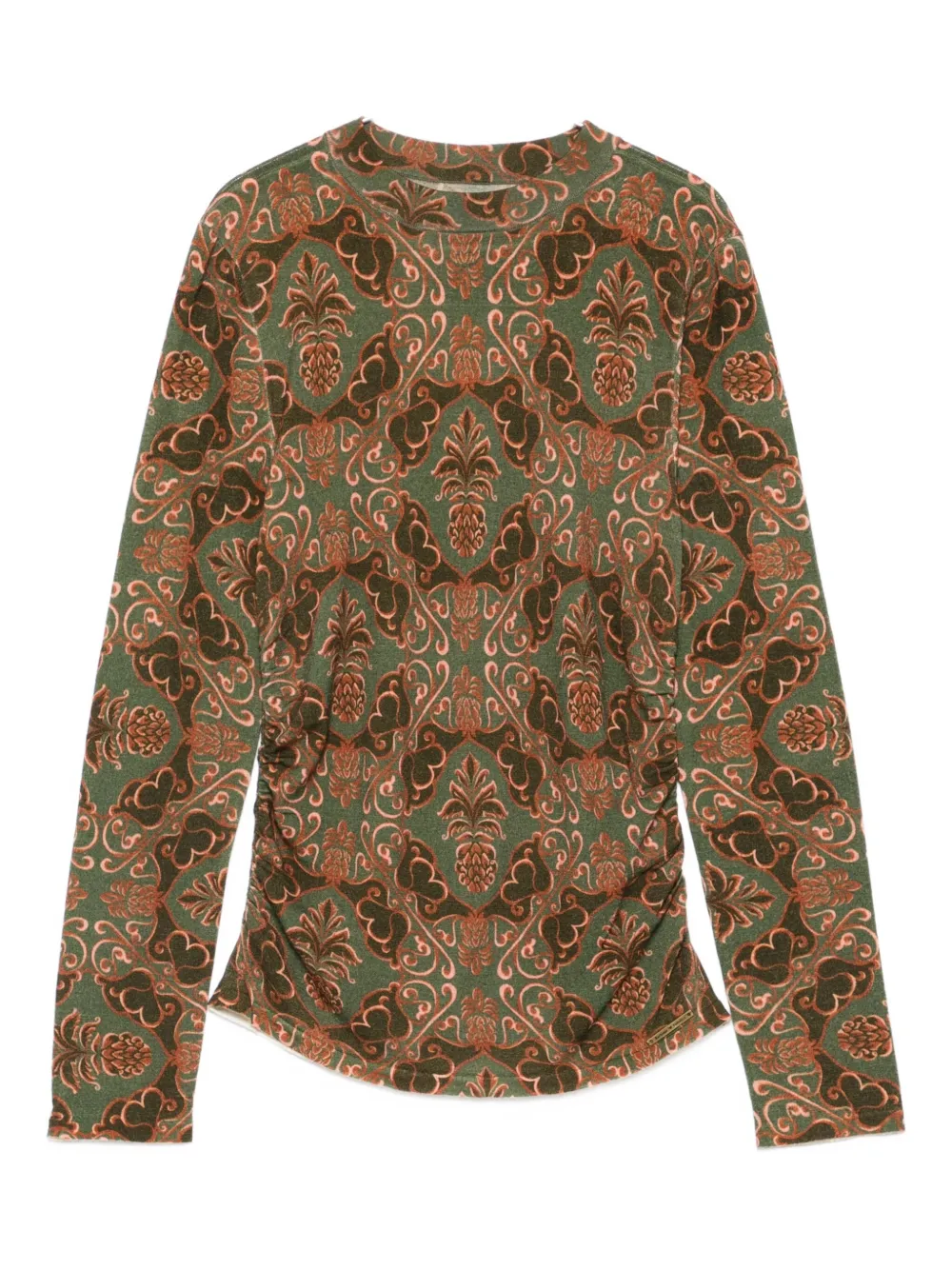 Barbour X Farm Rio Luana Sweater In Green