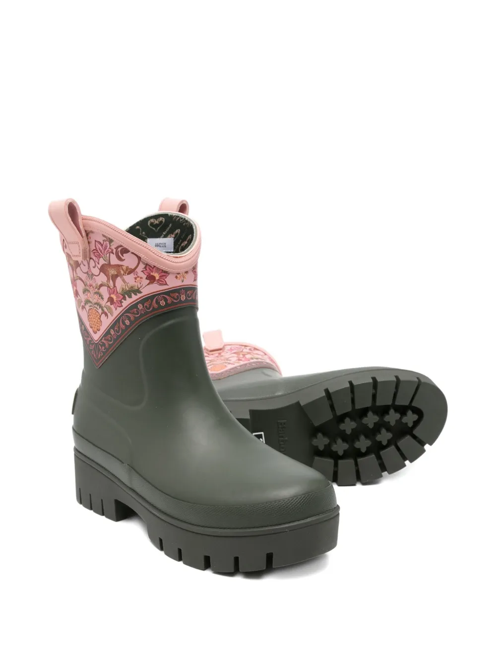 Barbour x Farm Rio Thais rain boots Groen