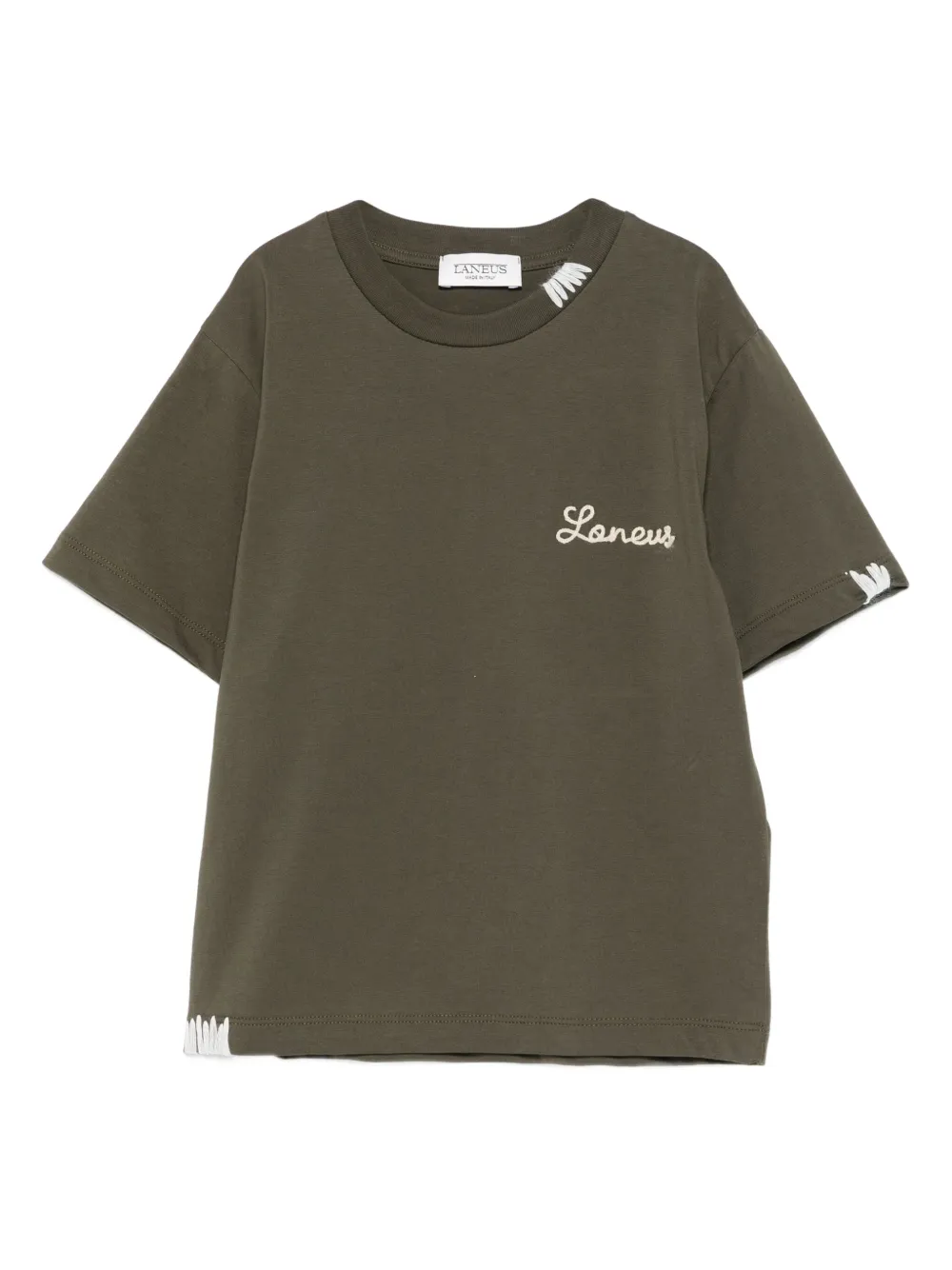 Laneus logo-embroidered T-shirt - Verde