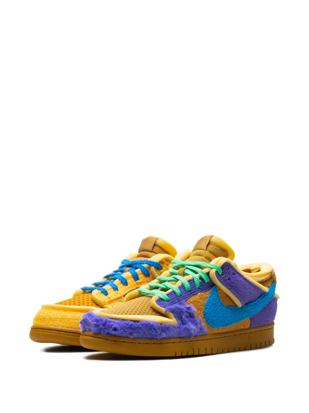 Nike x CPFM "Swamp Sponge" Dunk Low sneakers Geel