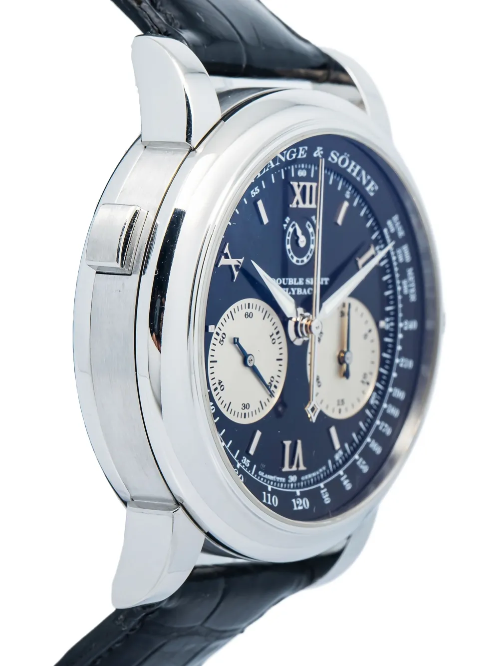 Pre-owned A. Lange & Sohne Double Split 43mm In Black