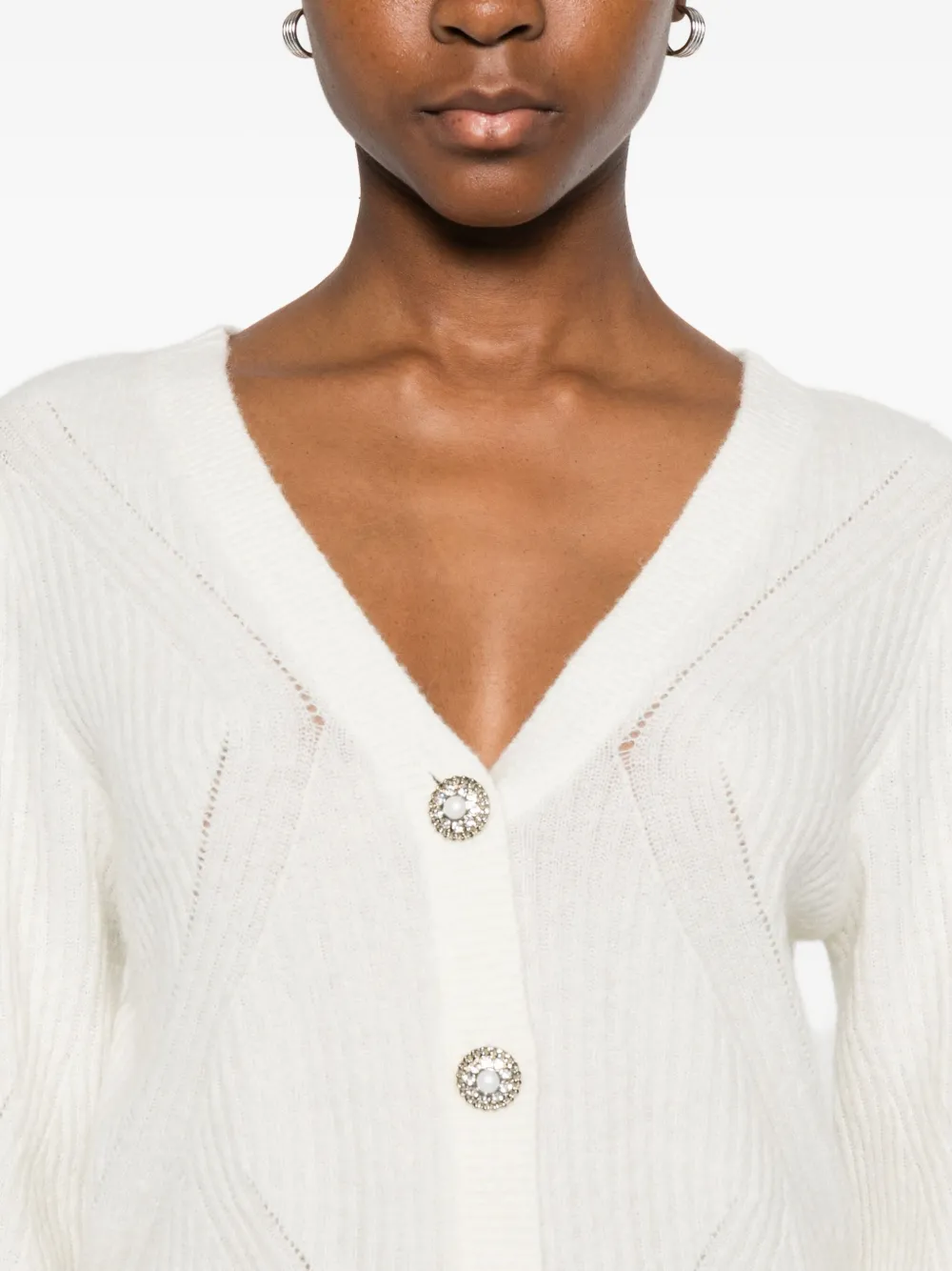 suncoo Vest met V-hals Wit