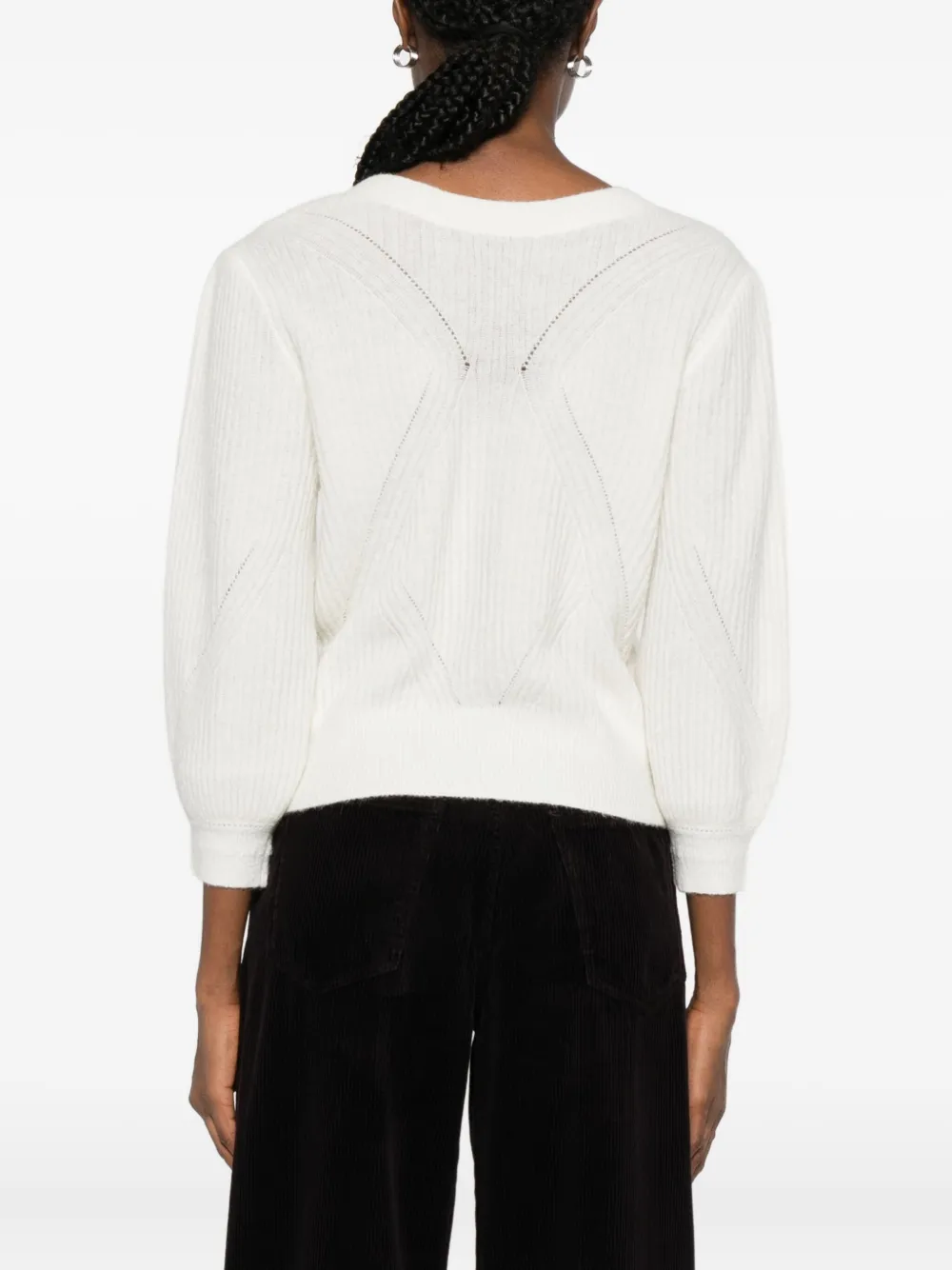 suncoo Vest met V-hals Wit