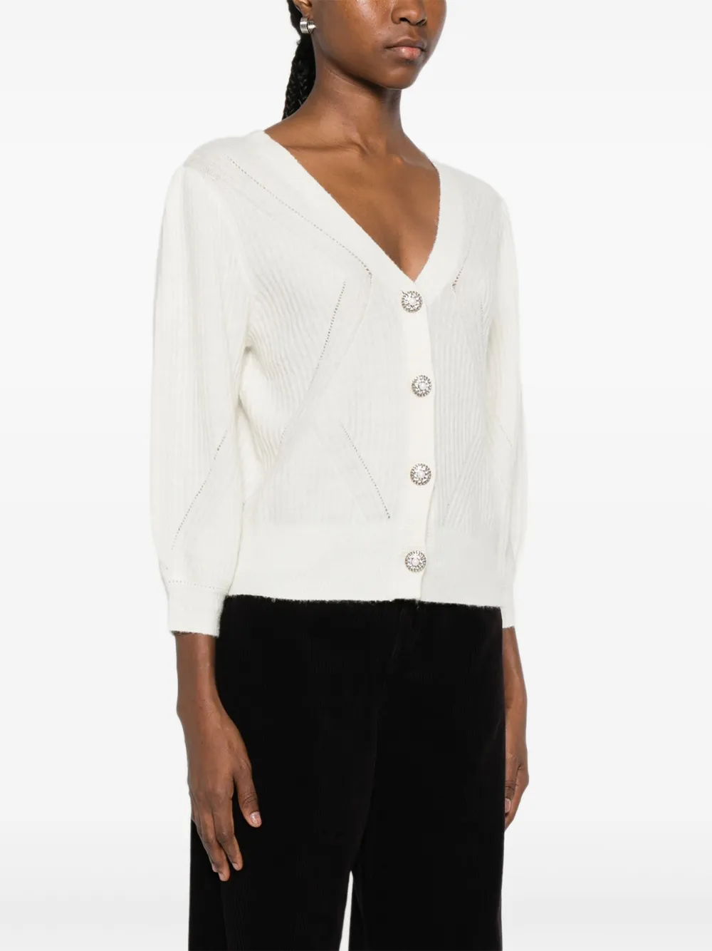 suncoo Vest met V-hals Wit