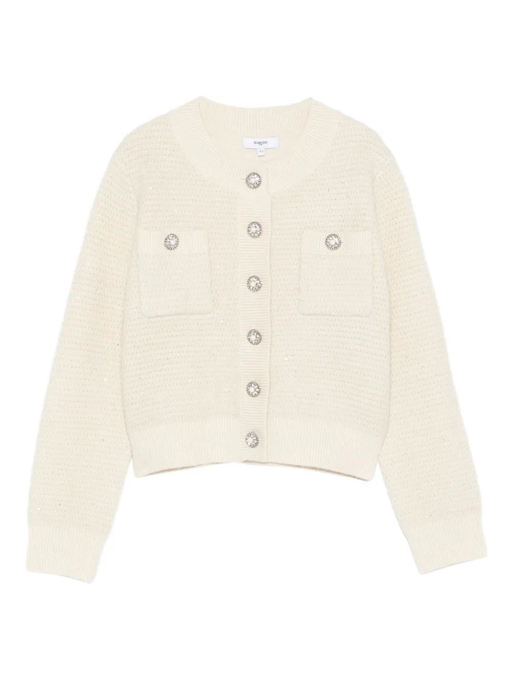 suncoo wool-blend cardigan | Neutrals | Image 1