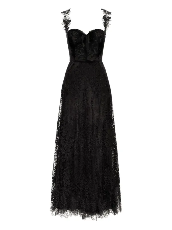 Oscar de La Renta Foxglove Guipure Cocktail Dress - Natural