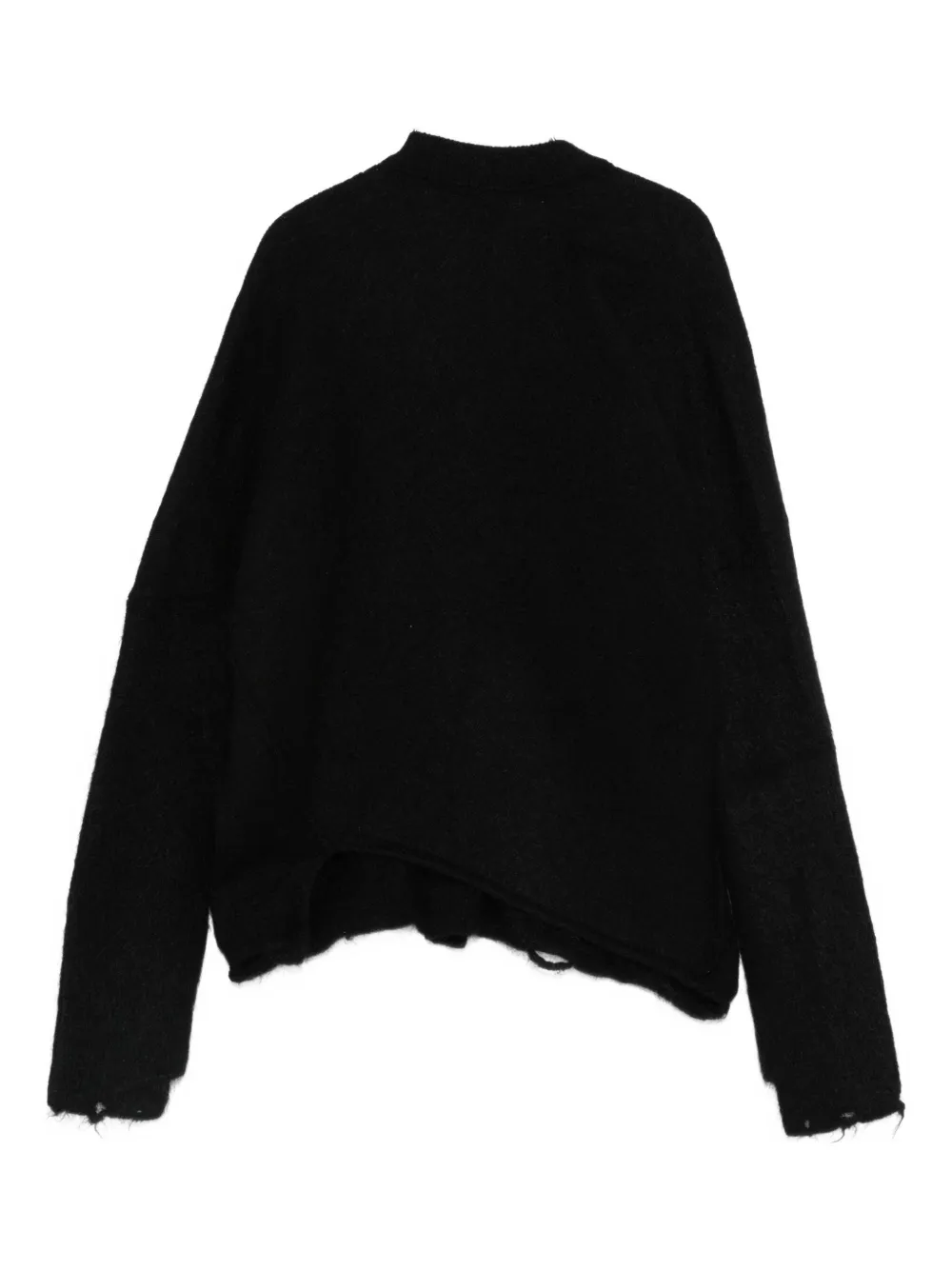 Junya Watanabe Distressed-effect Cardigan In Black