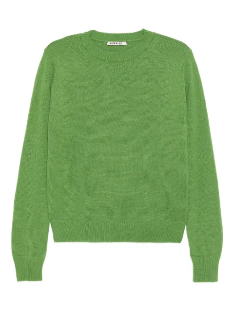 Auralee crew-neck long-sleeved sweater