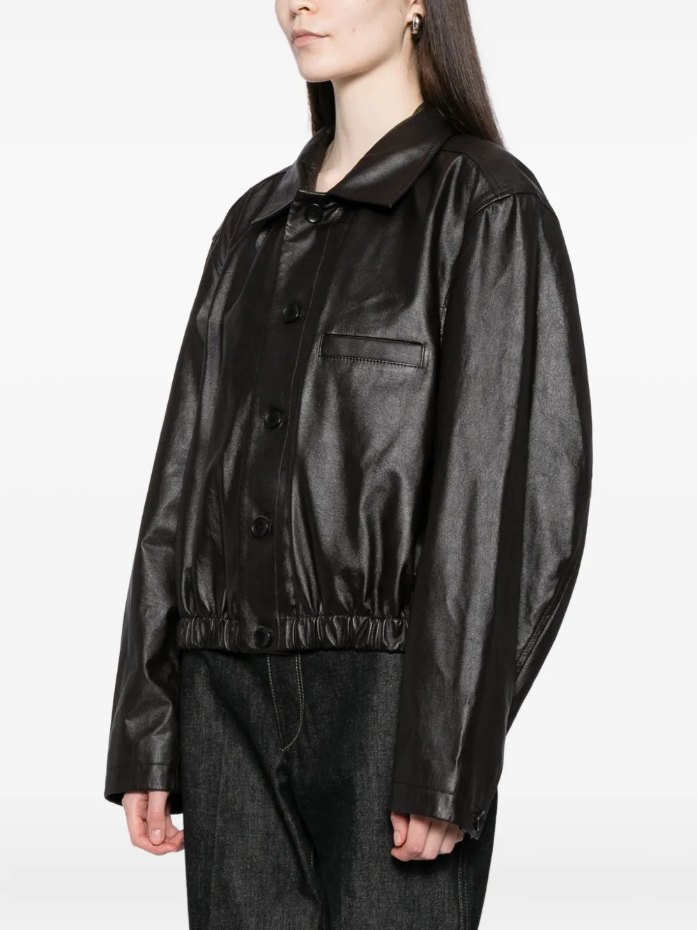 LEMAIRE Leren jack Bruin