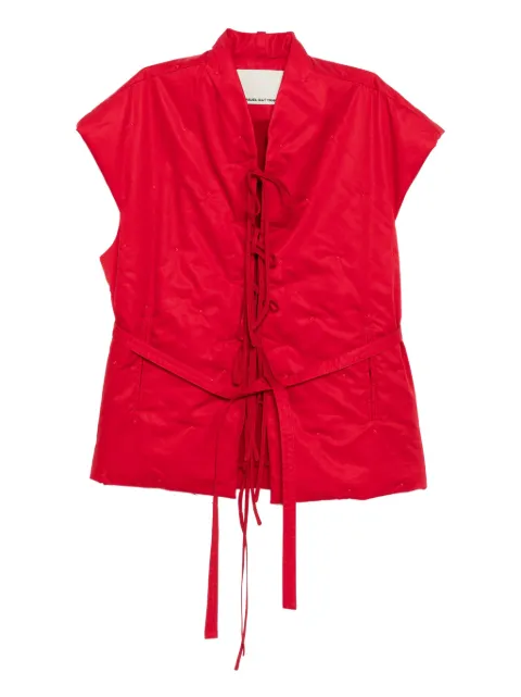 SAMUEL GUÌ YANG lace-up vest