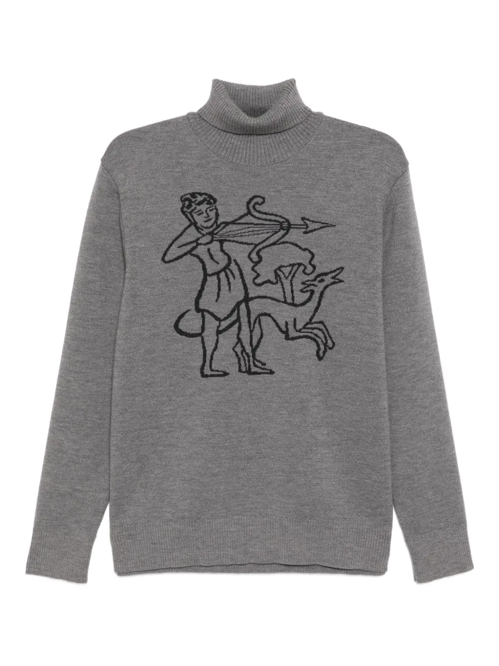 CHATEAU ORLANDO ribbed turtleneck sweater | Grey | Image 1