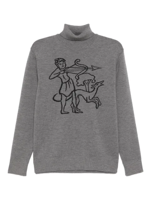 CHATEAU ORLANDO suéter tejido de canalé con cuello tortuga