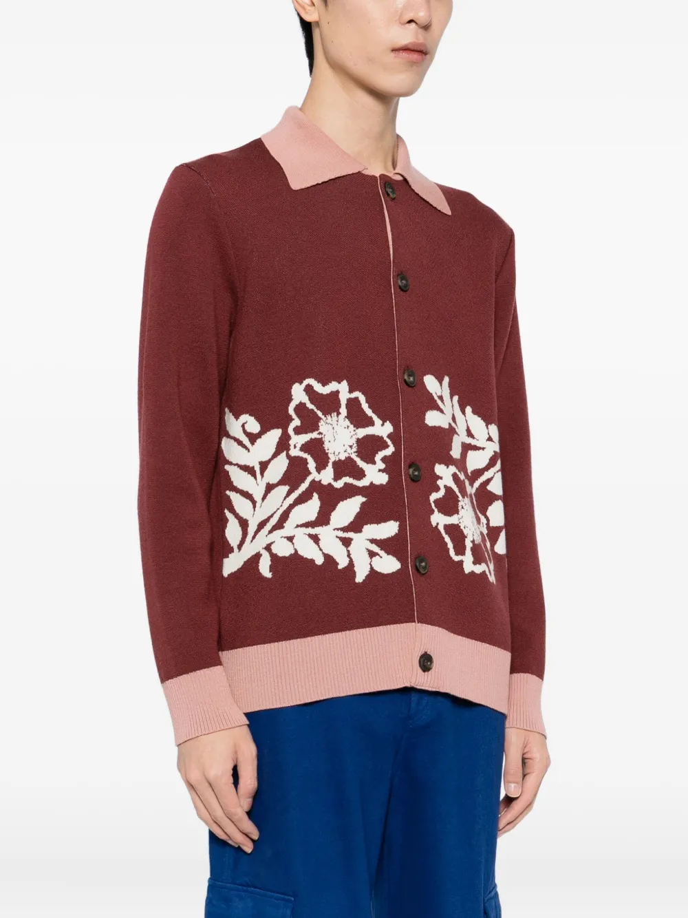  Chateau Orlando Polo Cardigan - Red 