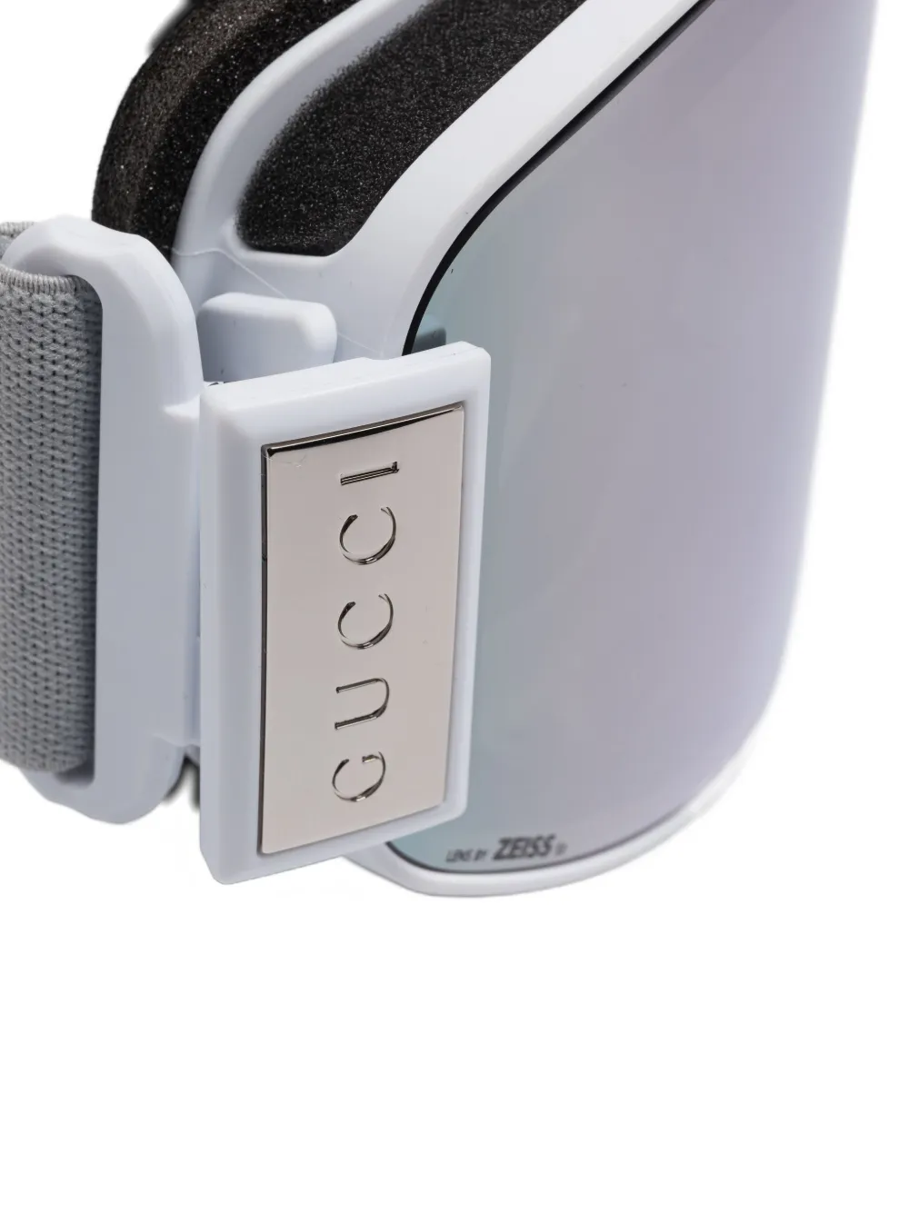 Gucci Logo-strap Ski Goggles In White