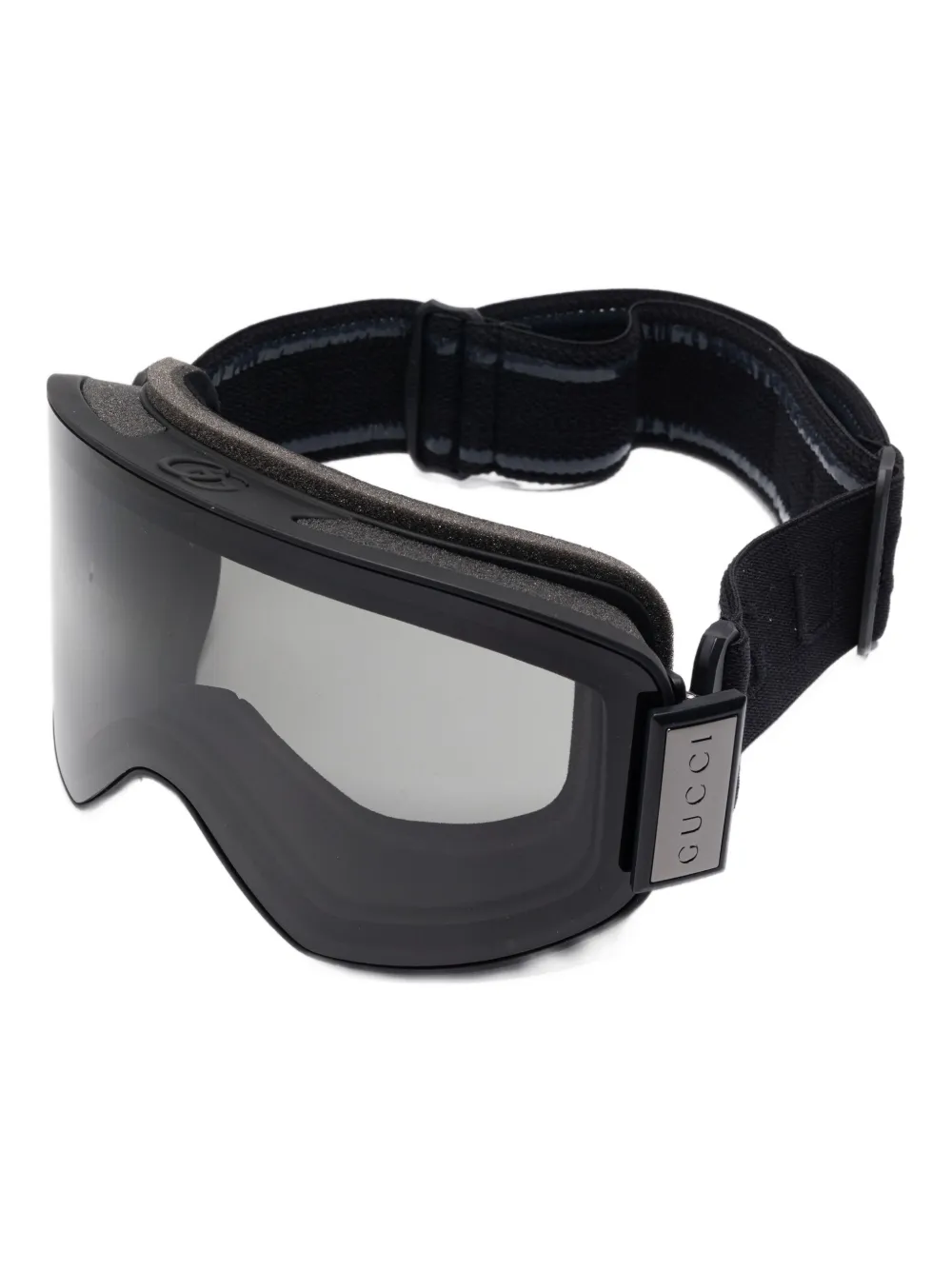 Gucci Logo-strap Ski Goggles In Black