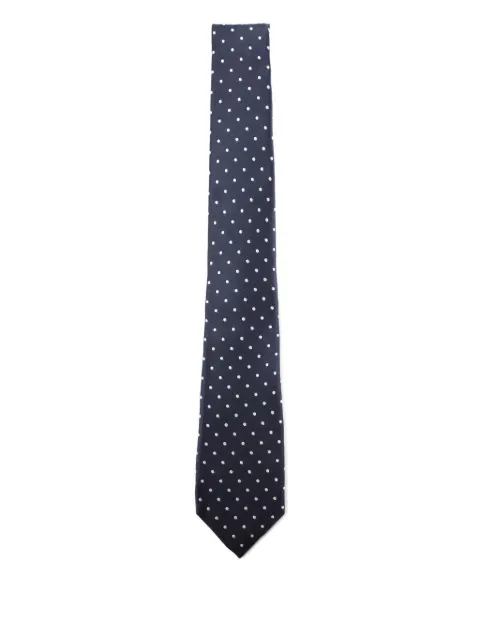 Kiton polka-dot silk tie