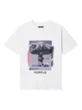 Purple Brand Meltdown graphic T-shirt - White