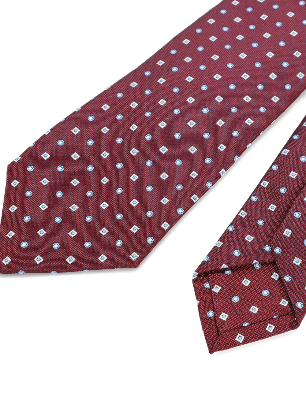 Kiton dotted-pattern silk tie | Image 2