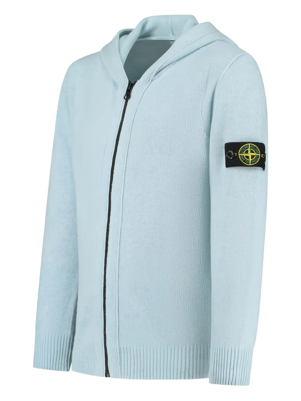 Stone Island Junior zip-up hooded cardigan | Boys Cardigans | Image 2