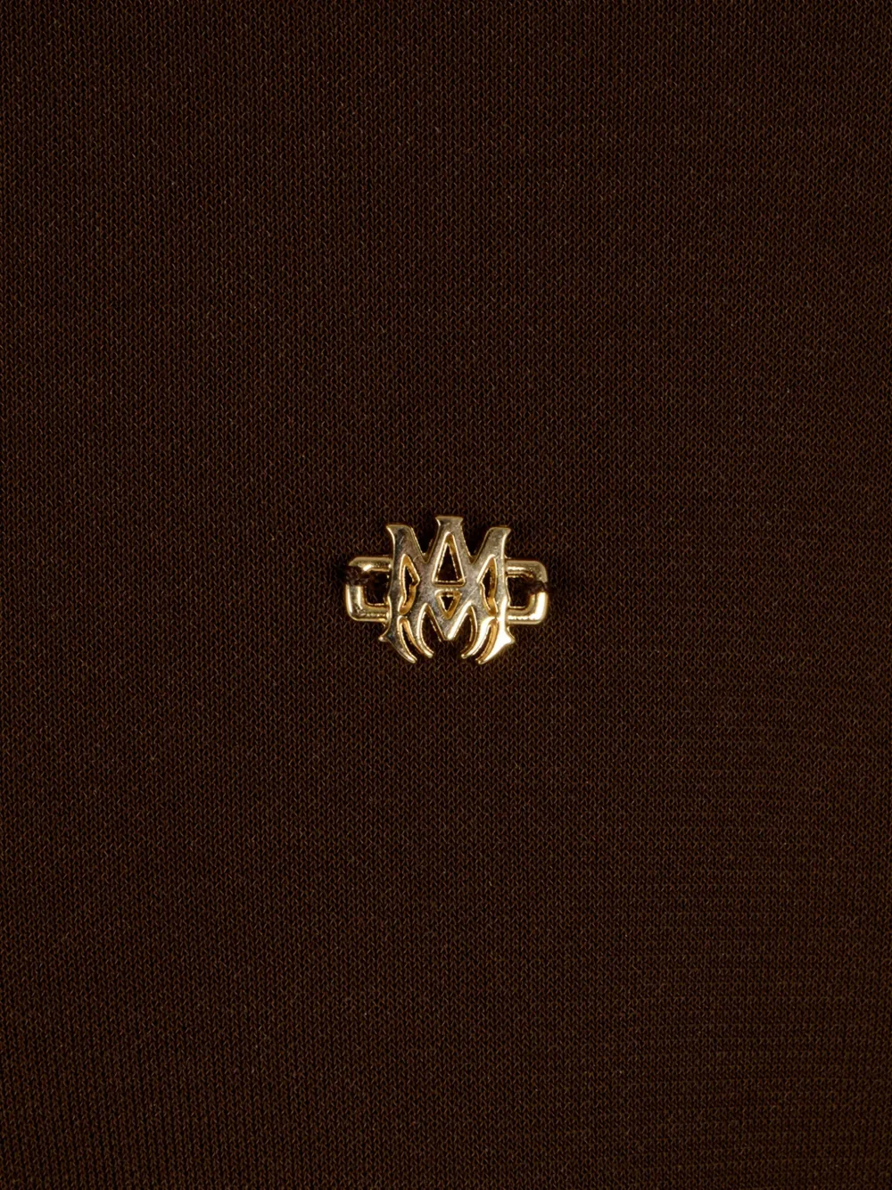 AMIRI Overhemd met logoplakkaat Bruin