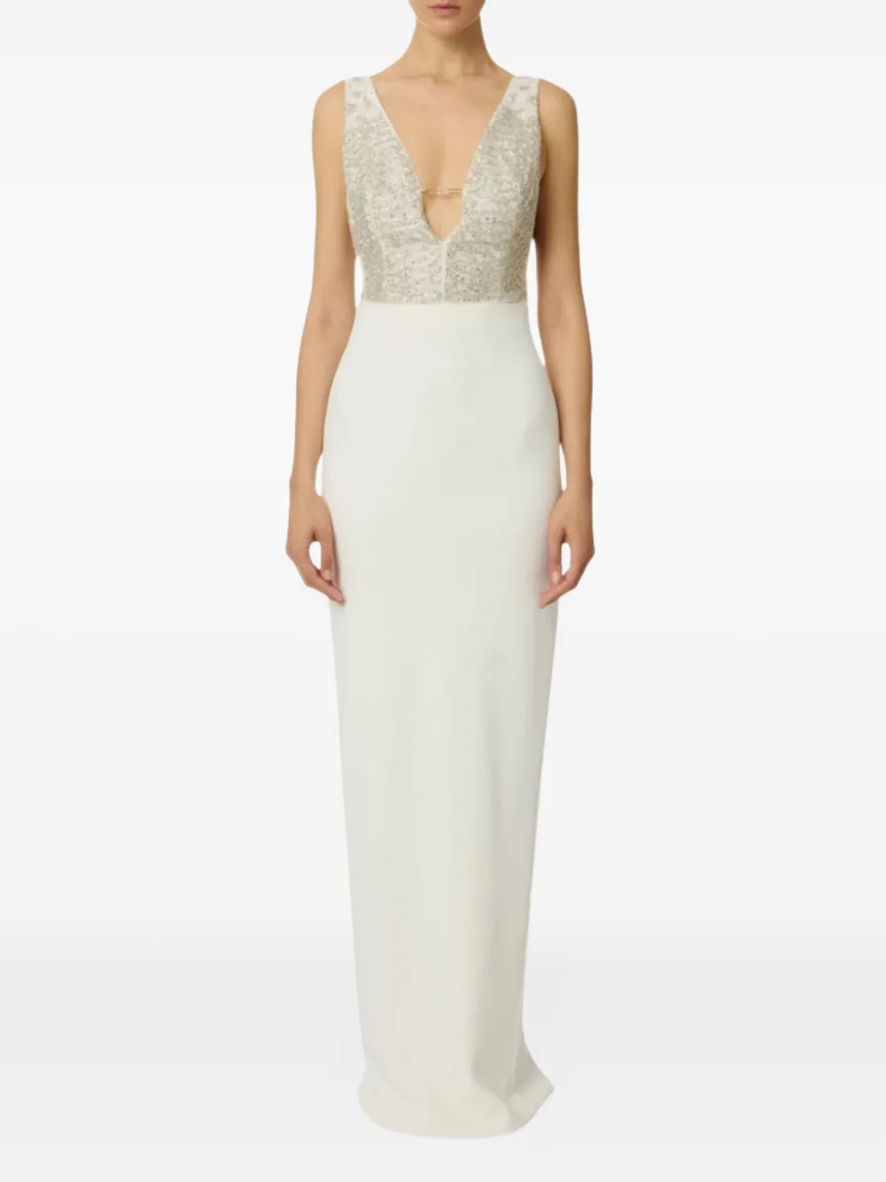 Elisabetta Franchi maxi beaded detail dress | Evening Dresses | Image 2
