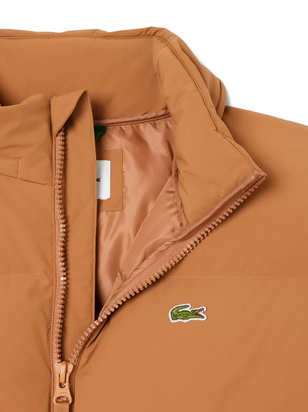 Lacoste Gewatteerd donsjack Bruin