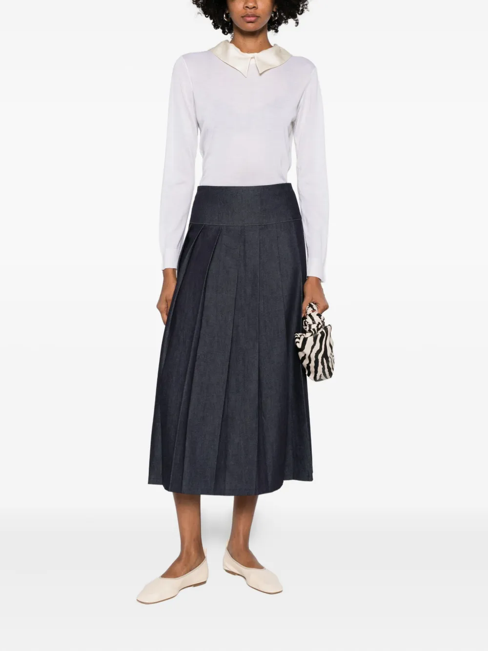 Fabiana Filippi Trui met klassieke kraag 25 WHITE