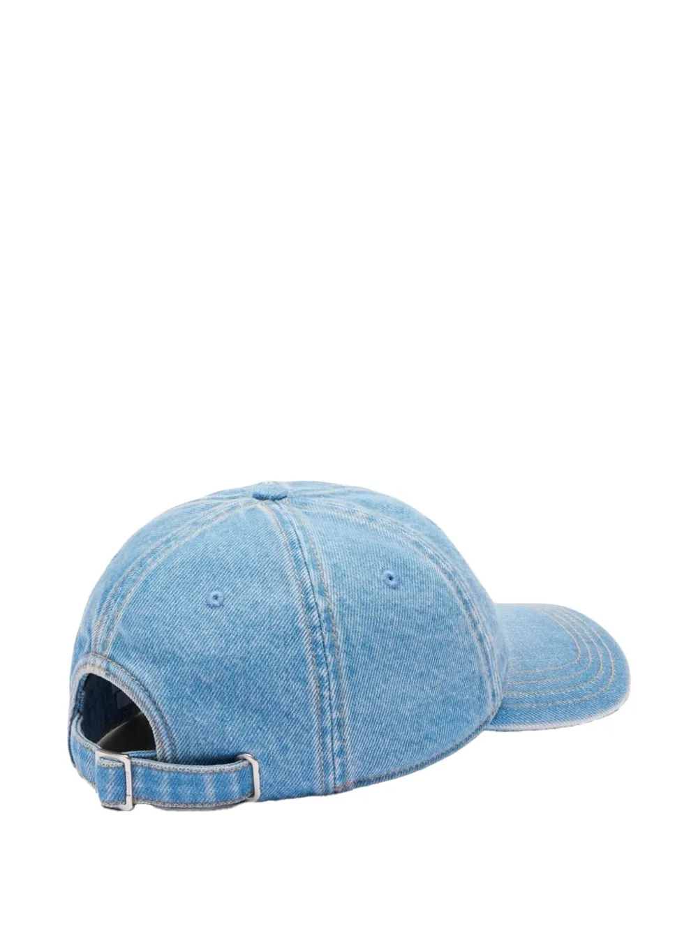 Lacoste Cotton Denim Cap In Blue