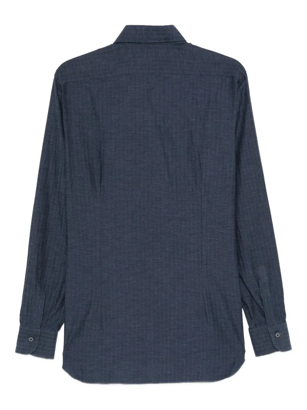 Barba button-fastening shirt - Blauw