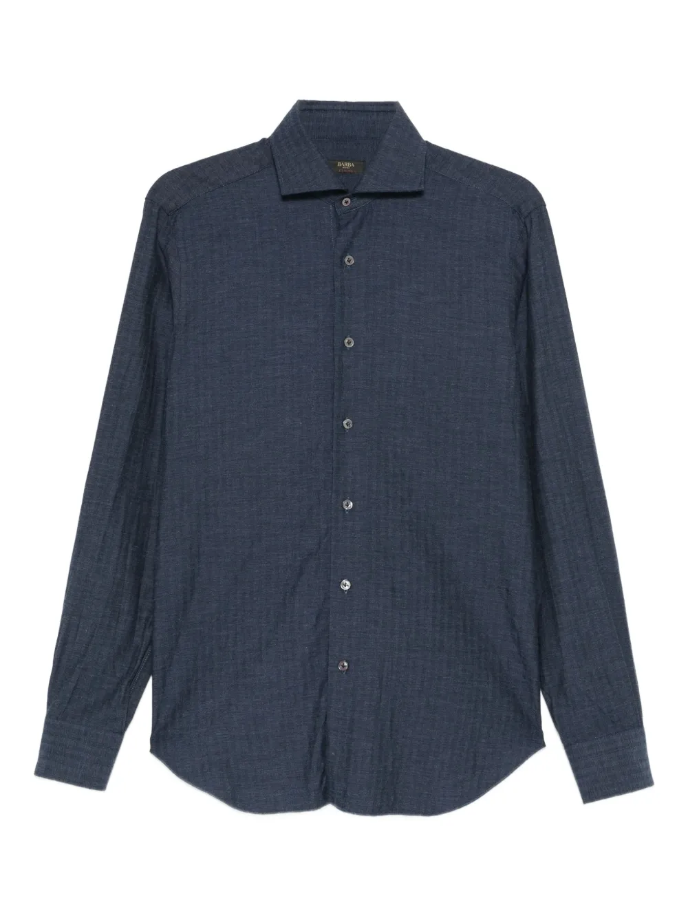 Barba button-fastening shirt | Blue | Image 1