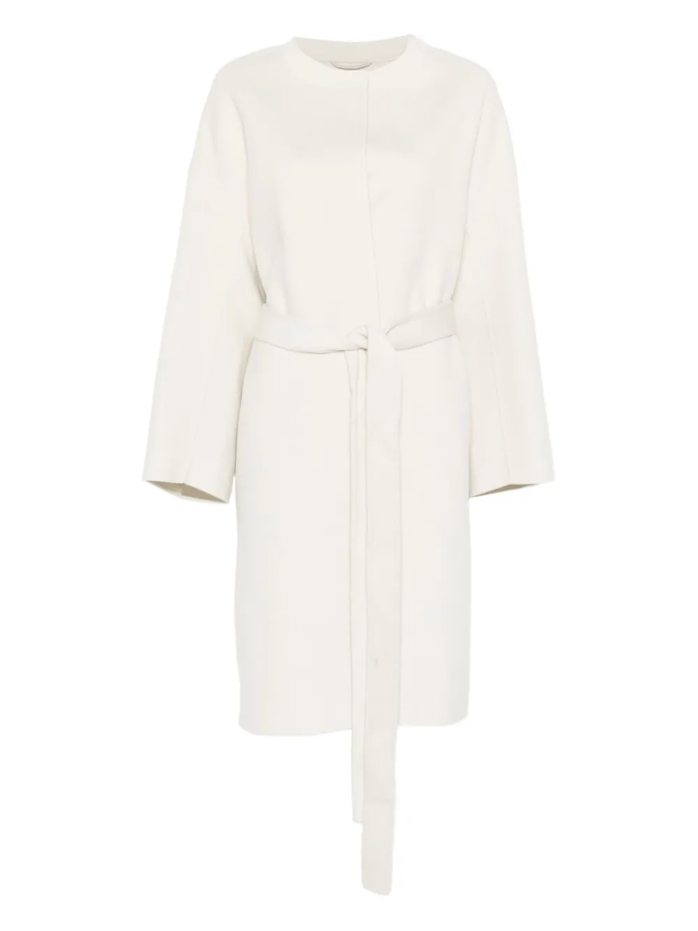 Liska Belted Coat In White