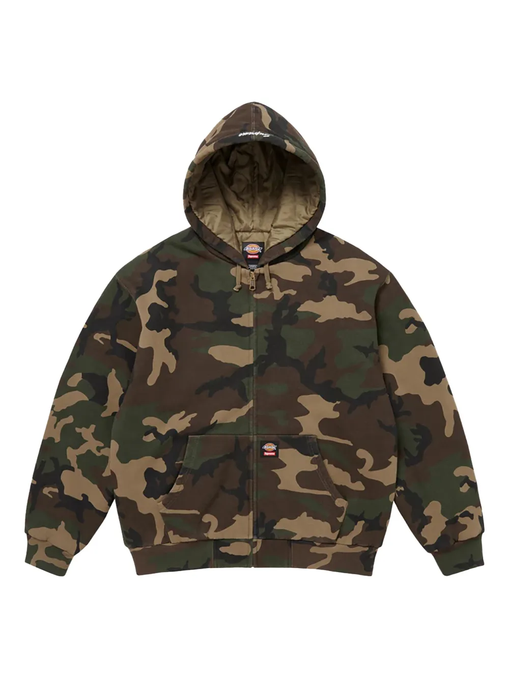 Supreme hoodie con cierre en colaboración con Dickies® | verde | Image 1