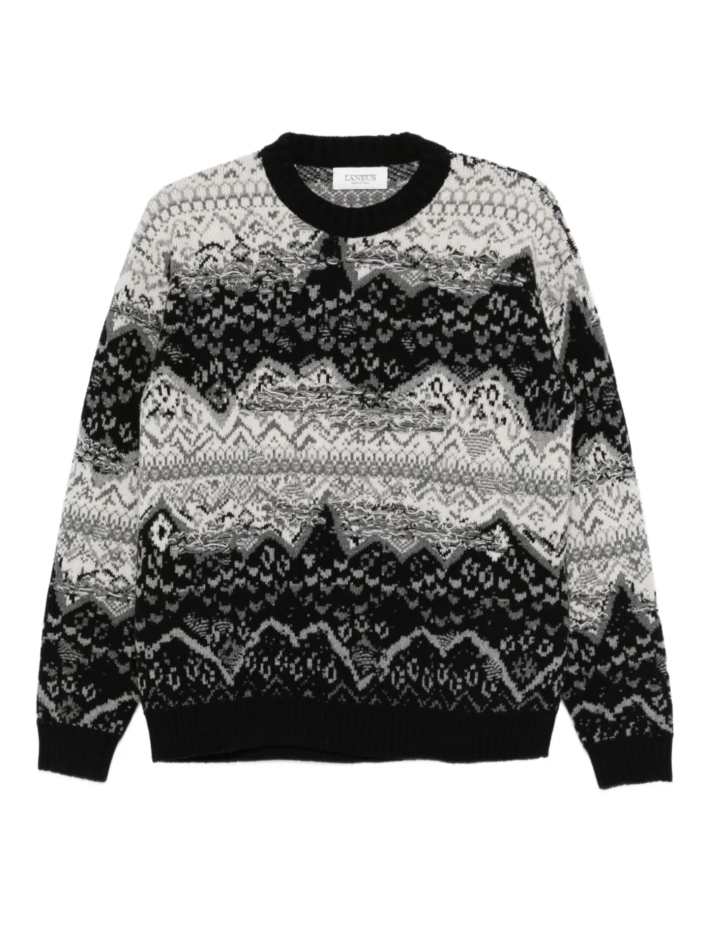 Laneus patterned sweater | Black | Image 1