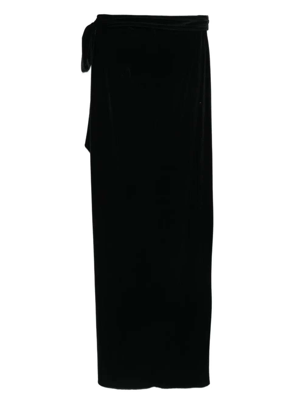 ALESSANDRO LEGORA Rok met gestrikt detail en split - Blauw