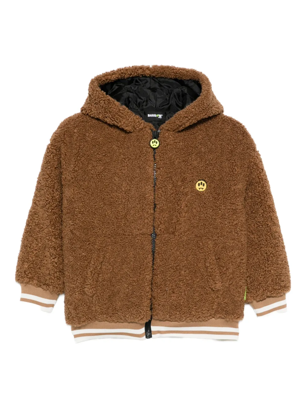 Barrow kids hooded zip-up jacket - Marrone