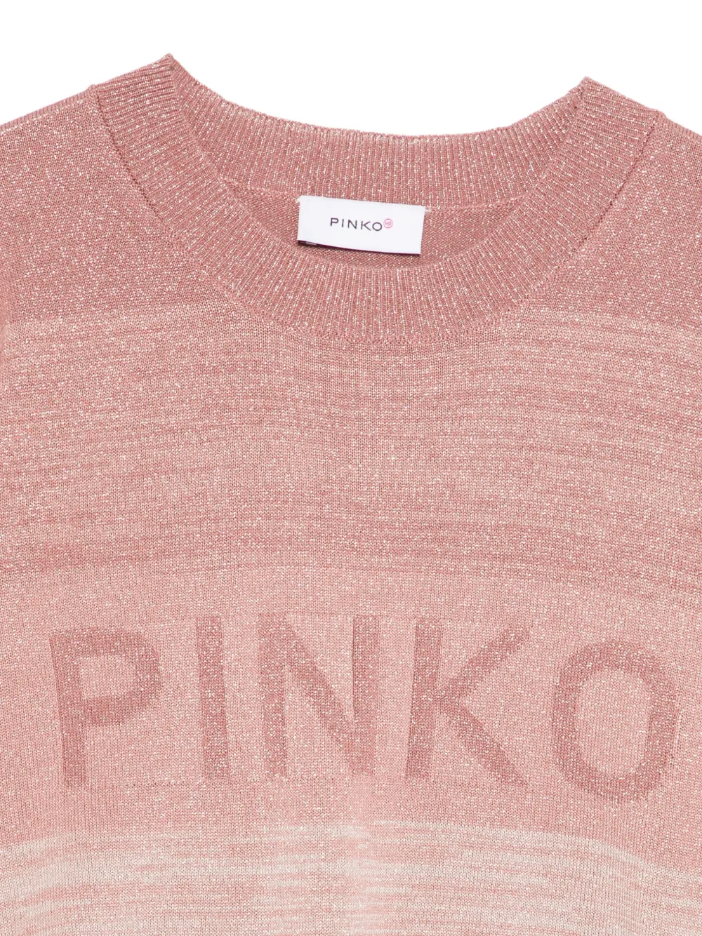 Pinko Kids Trui met lurex detail Roze