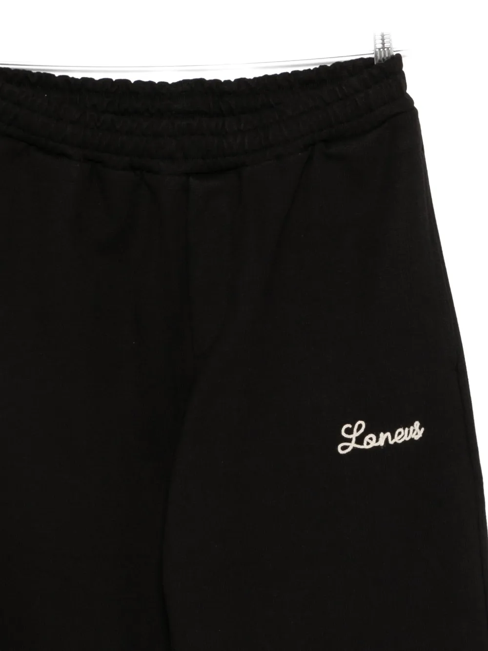 Laneus Logo-embroidered Pants In Black