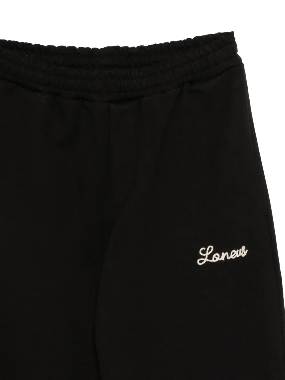 Laneus Broek met geborduurd logo Zwart