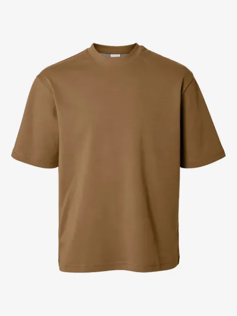 SELECTED crew-neck T-shirt