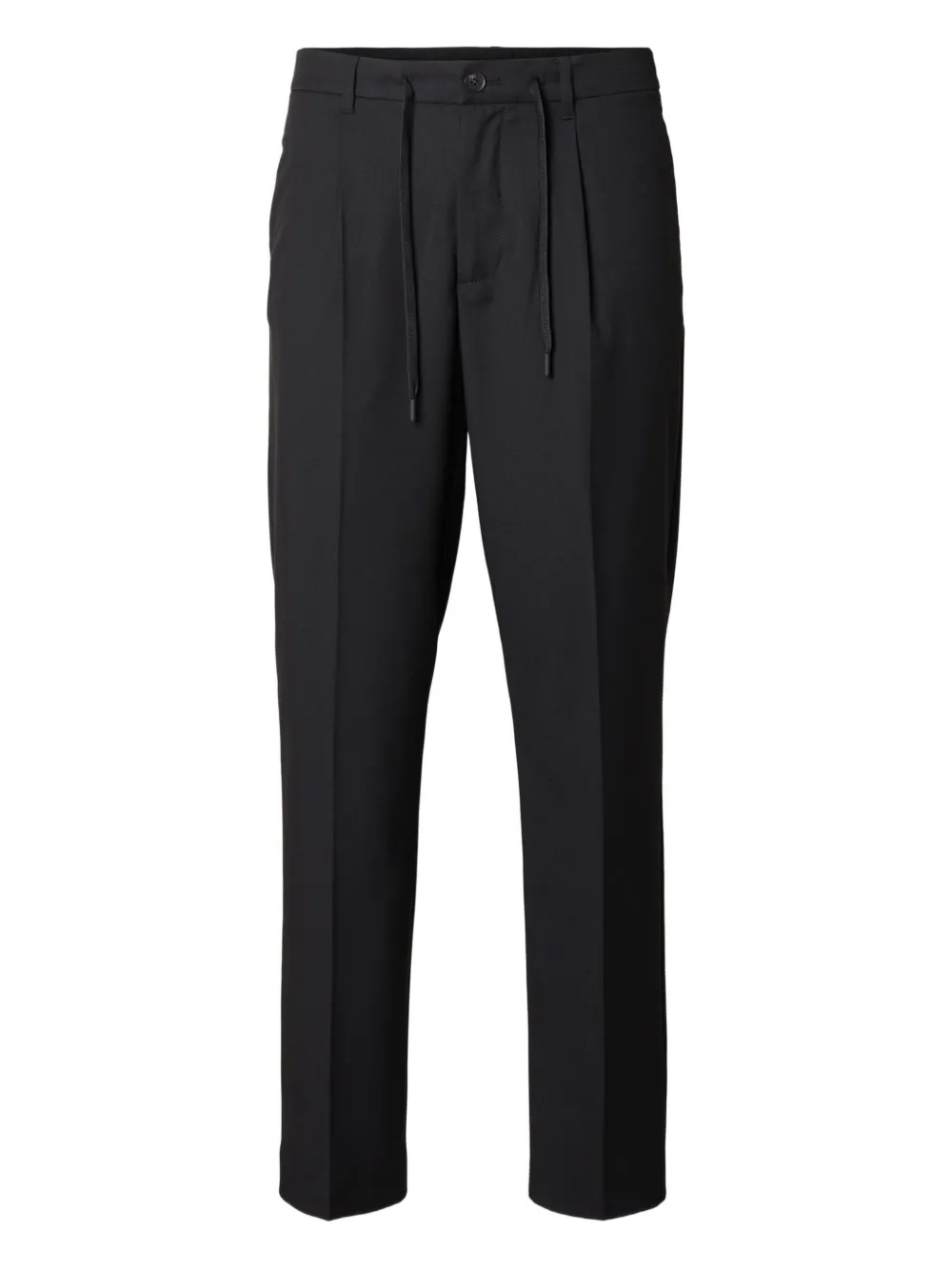 Selected Drawstring Trousers In Black
