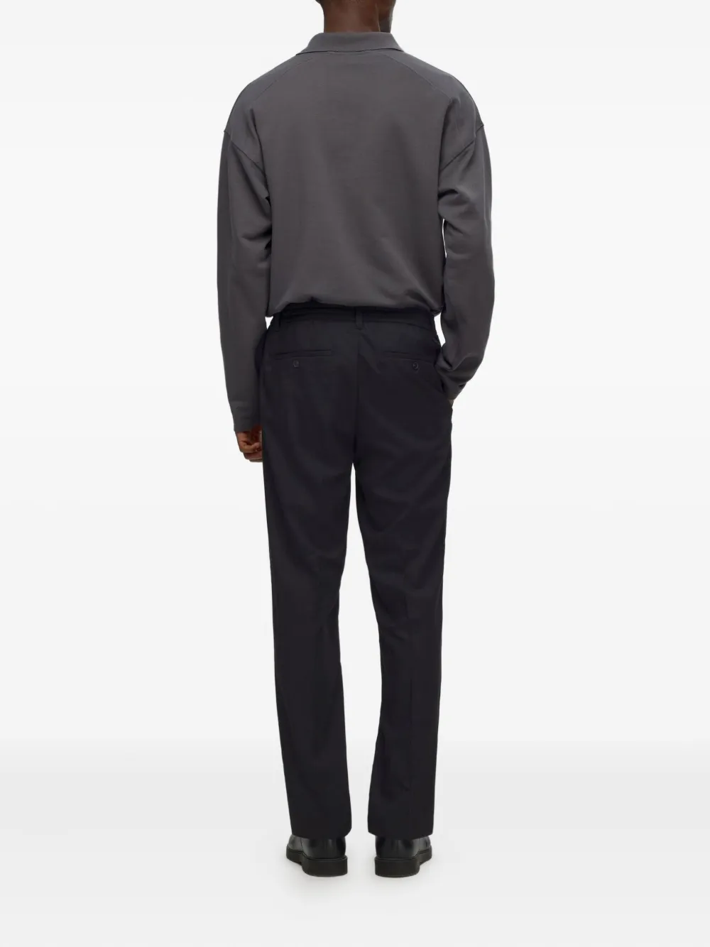 Selected Drawstring Trousers In Black